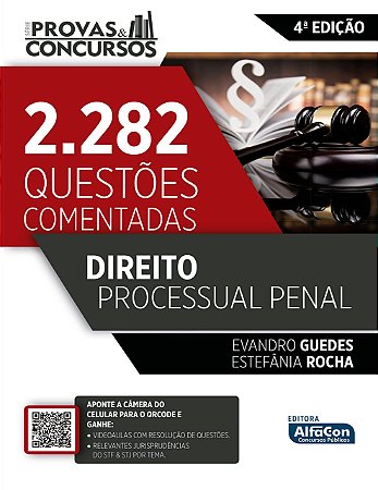 Livro Série Provas & Concursos - Direito Processual Penal - Guedes - AlfaCon