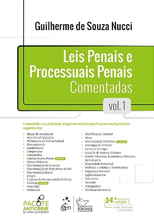 Livro Leis Penais e Processuais Penais Comentadas - Vol. 1 - Nucci - Forense