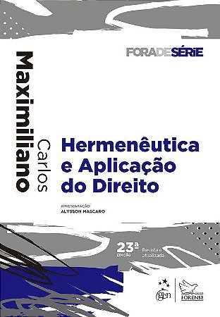 Livro Hermenêutica e Aplicação do Direito  Maximiliano