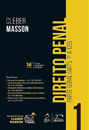 Livro Direito Penal: Parte Geral (arts. 1 a 120) - Vol. 1 - Masson