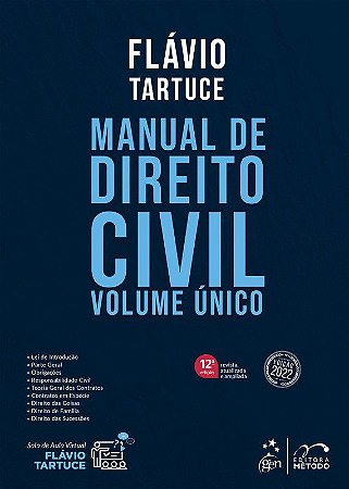 Livro Manual de Direito Civil: Volume Unico - Tartuce - Forense