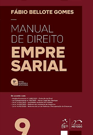 Livro Manual de Direito Empresarial - Gomes