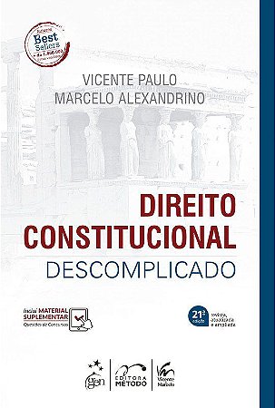 Livro Direito Constitucional Descomplicado - Paulo/alexandrino