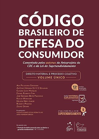 Livro Código Brasileiro de Defesa do Consumidor Grinover