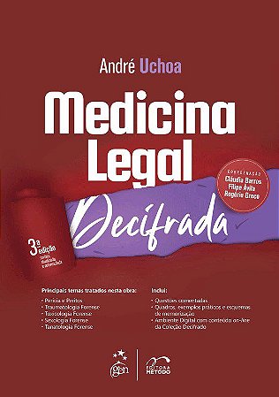 Livro Medicina Legal Decifrada  Uchoa
