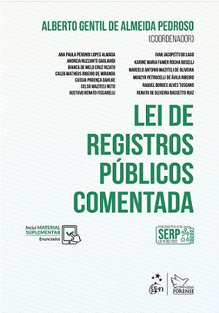 Livro Lei de Registros Públicos Comentada - Pedroso - Forense