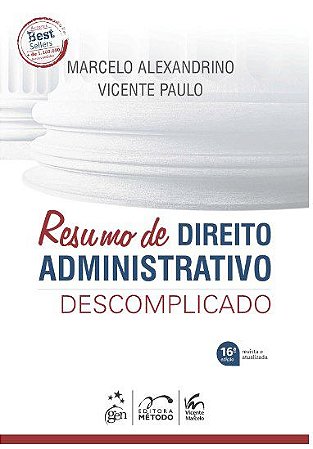 Livro Resumo de Direito Administrativo Descomplicado Alexandrino