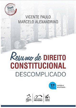 Livro Resumo de Direito Constitucional Descomplicado - Paulo/Alexandrino - Método