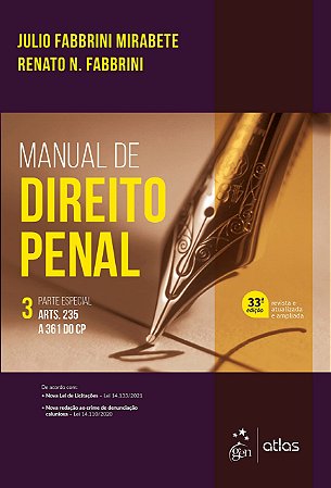 Livro Manual de Direito Penal: Parte Especial - Vol. 3 - Mirabete