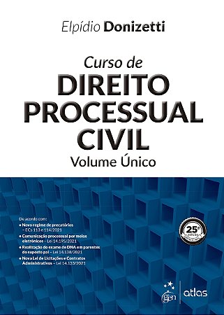 Livro Curso de Direito Processual Civil: Volume Unico - Donizetti