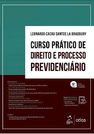 Livro Curso Prático de Direito e Processo Previdenciário  Bradbury