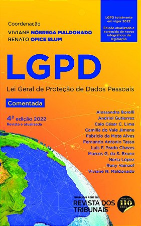 Livro Lgpd: Lei Geral de Proteção de Dados Pessoais Comentada - Maldonado - RT