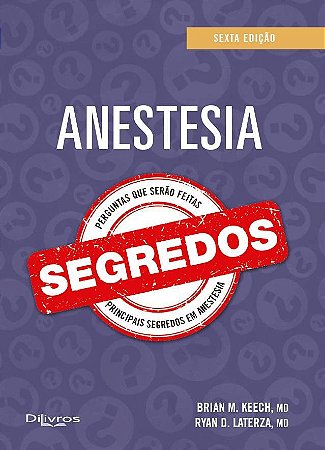 Livro Segredos em Anestesia