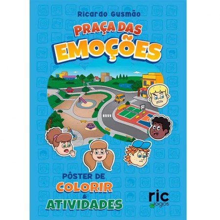 Livro Praca Das Emocoes Poster De Colorir E Atividades - Gusmao