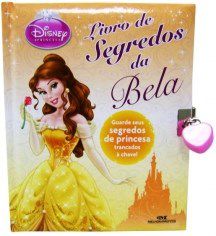 Livro de Segredos da Bela - Guarde Seus Segredos de Princesa Trancados a ch - Disney
