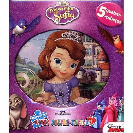 Livro Princesinha Sofia - Meu Primeiro  Quebra-cabecas - Disney