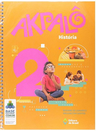 Livro Akpalo História  2 ano  Camargo  Brasil