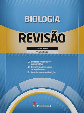 Livro Caderno de Revisão - Biologia - Volume Único - Moderna