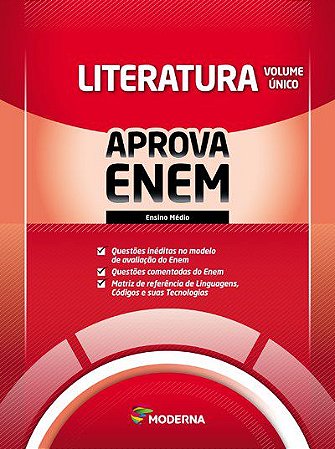 Livro Caderno Aprova Enem - Literatura - Volume Unico - Editora Moderna