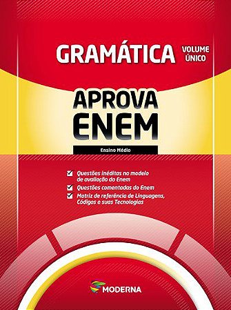 Livro Caderno Aprova Enem - Gramática - Volume Único - Moderna