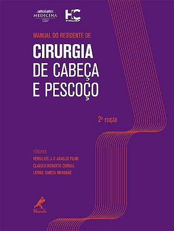 Livro Manual do Residente de Cirurgia de Cabeça e Pescoço *** - Araújo - Manole