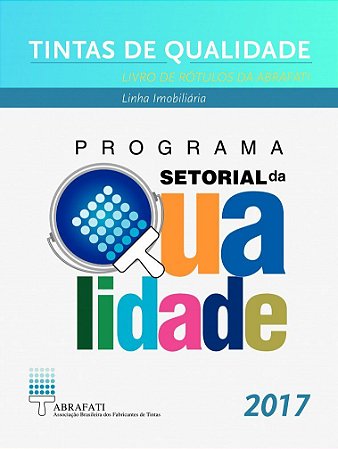 Livro Tintas de Qualidade -  de Rotulos da Abrafati - Linha Imobiliaria - pr - Abrafati