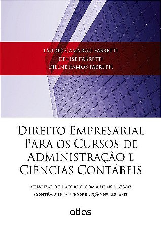 Livro Direito Empresarial para os Cursos de Administração e Ciências Contábeis