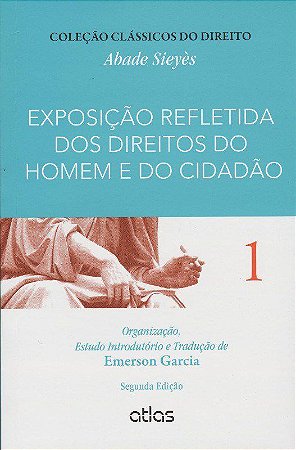 Livro Exposição Refletida dos Direitos do Homem e do Cidadão  Sieyes