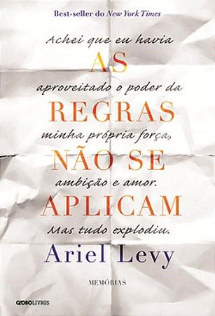 Livro Regras Nao se Aplicam, as - Levy