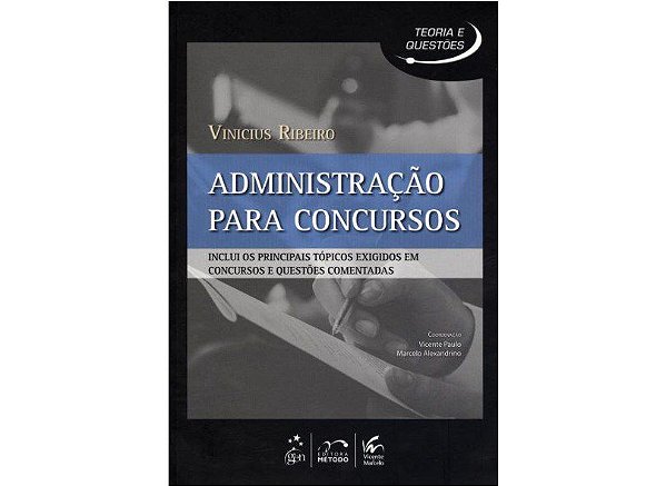 Livro Administração para Concursos: Série Teoria e Questões  Ribeiro