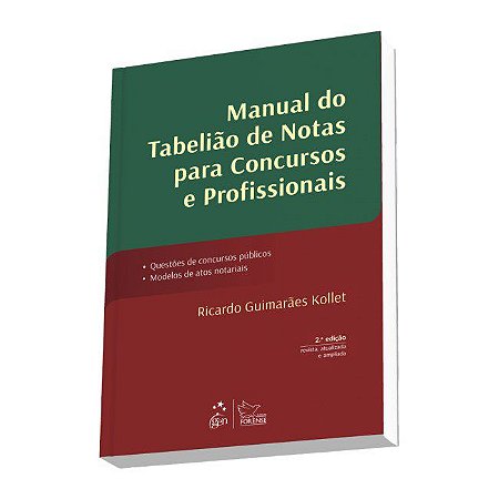 Livro Manual do Tabeliao de Notas para Concursos e Profissionais - Kollet