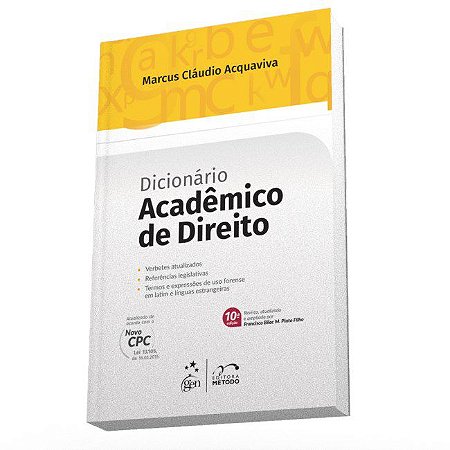 Livro Dicionario Academico de Direito - Acquaviva