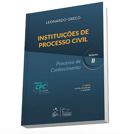 Livro Instituicoes de Processo Civil - Vol. Ii - Processo de Conhecimento - Greco