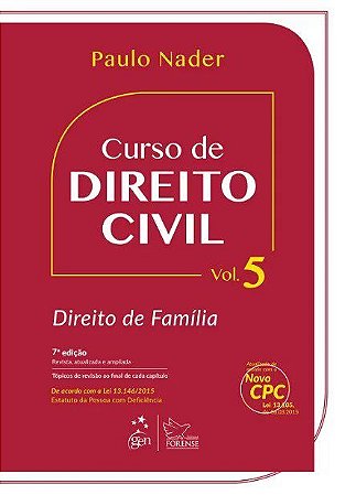 Livro Curso de Direito Civil - Vol. 5 - Direito de Familia - Nader