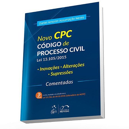 Livro Novo Cpc - Codigo de Processo Civil - Lei 13.105/2015 - Neves