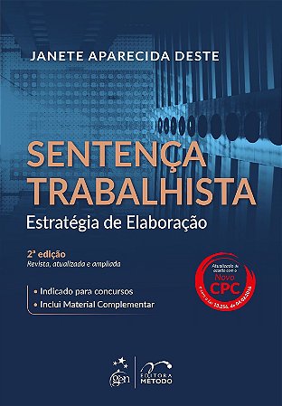 Livro Sentenca Trabalhista - Estrategia e Elaboracao - Deste