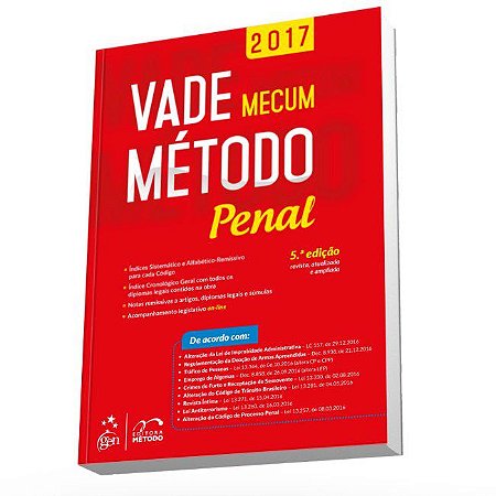 Livro Vade Mecum Metodo - Penal - Metodo