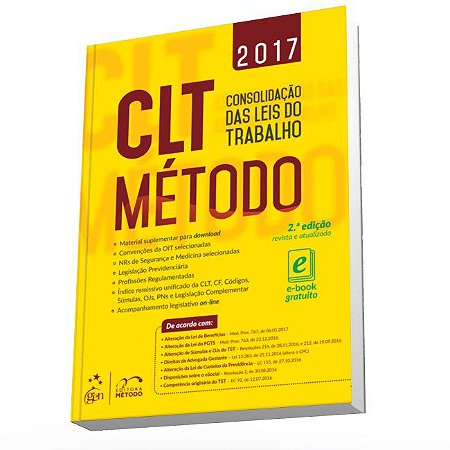 Livro Clt Metodo - Consolidacao das Leis do Trabalho - Metodo