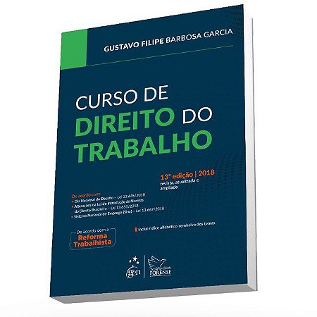 Livro Curso De Direito Do Trabalho - Garcia
