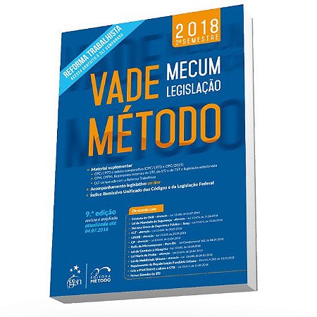 Livro Vade Mecum Método - Legislação 2018