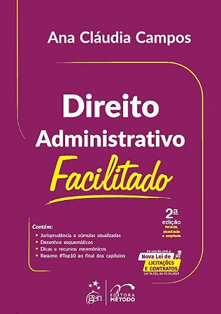Livro Direito Administrativo Facilitado - Campos - Método