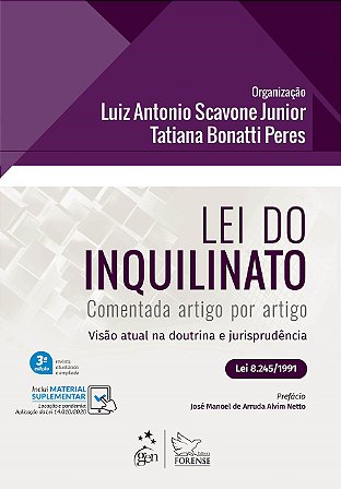 Livro Lei do Inquilinato - 03ed/20 - Scavone Junior/peres