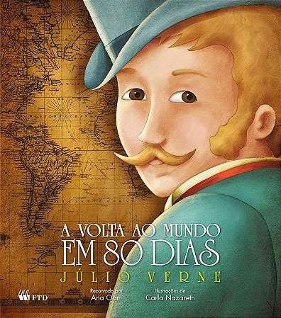 Livro Volta ao Mundo em 80 Dias - Julio Verne - FTD