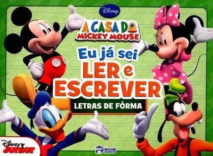 Livro A Casa do Mickey Mouse  Letras de Fôrma