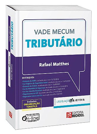 Livro Vade Mecum Tributario - Legislacao Objetiva - Matthes