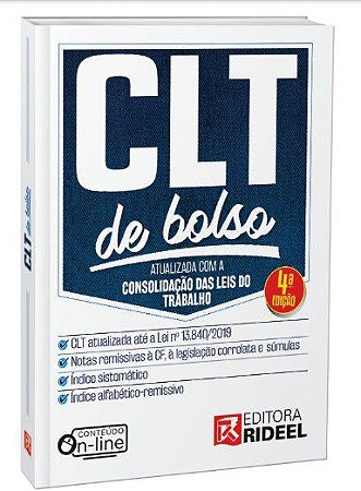 Livro Clt de Bolso: Atualizada com a Consolidacao das Leis do Trabalho