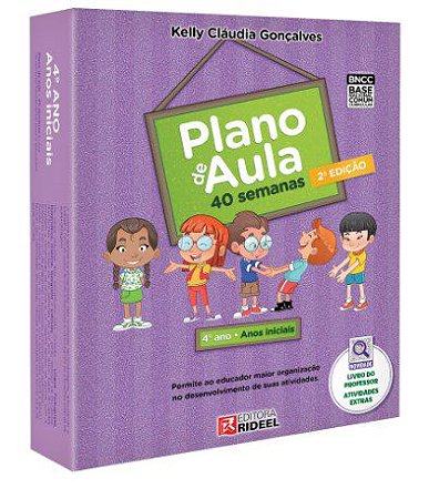 Livro Coleção Plano de Aula 4º Ano - 40 Semanas - Gonçalves - Rideel
