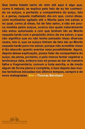 Livro Sim - Bernhard