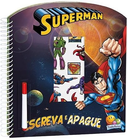 Livro Superman - Col. Escreva e Apague Licenciados - Warner Bros