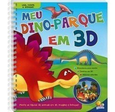 Livro Meu Dino-parque em 3d